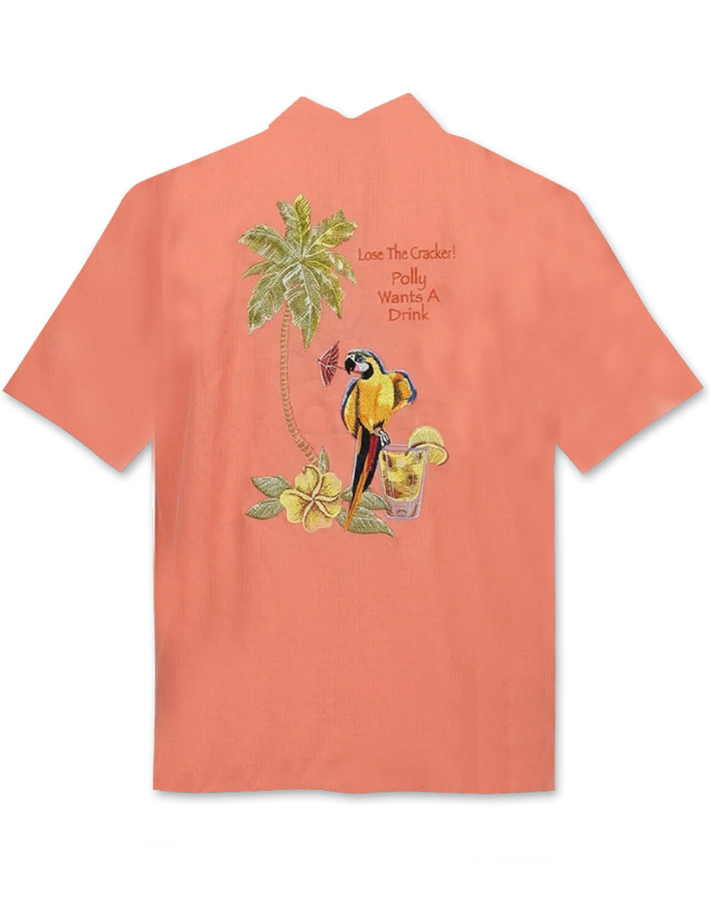 Polly Wants a Drink Embroidered Back Shirt by Weekender
