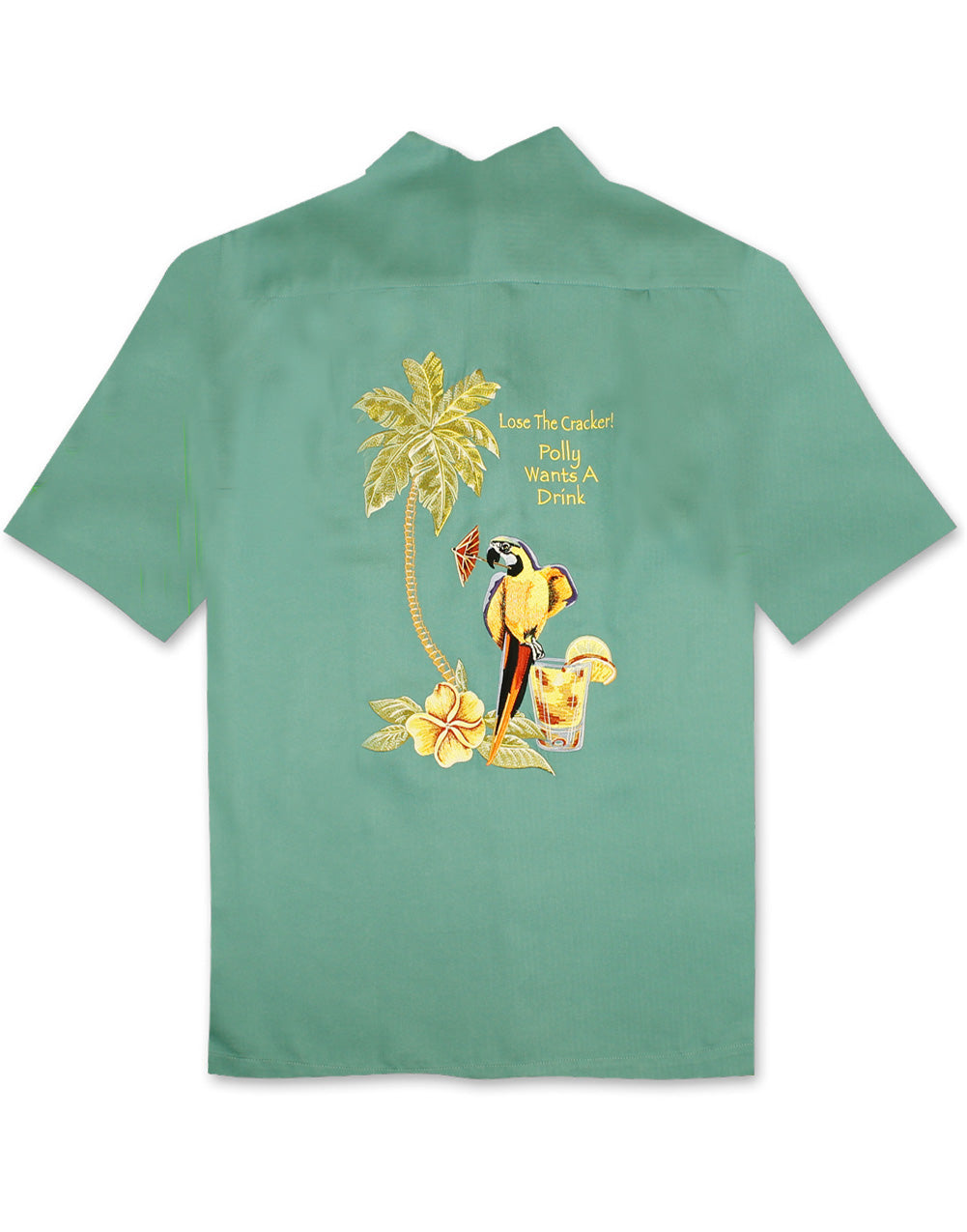 Polly Wants a Drink Embroidered Back Shirt by Weekender