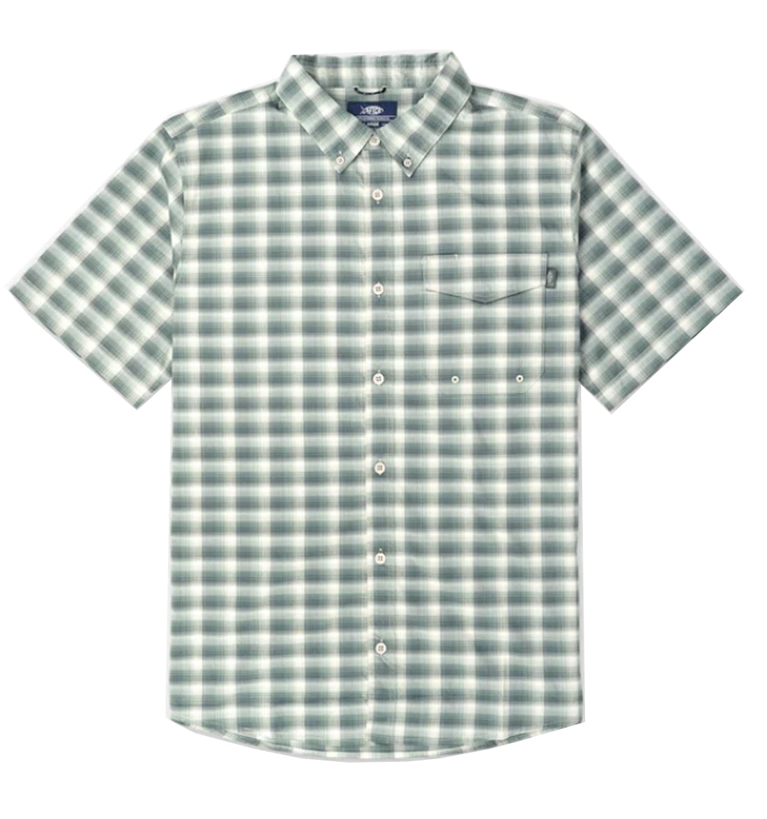 Portside Short Sleeve Button Down Fishing Shirt by Aftco
