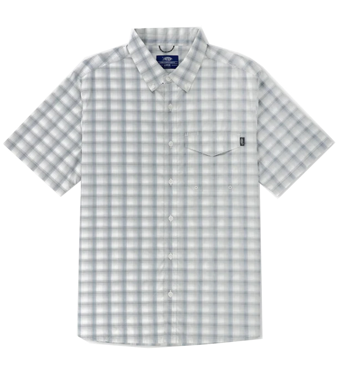 Portside Short Sleeve Button Down Fishing Shirt by Aftco