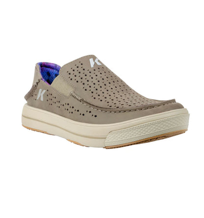 Fish-Moc Vented Leather Slip On Shoe by Korkers - Rainbow Trout