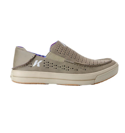 Fish-Moc Vented Leather Slip On Shoe by Korkers - Rainbow Trout