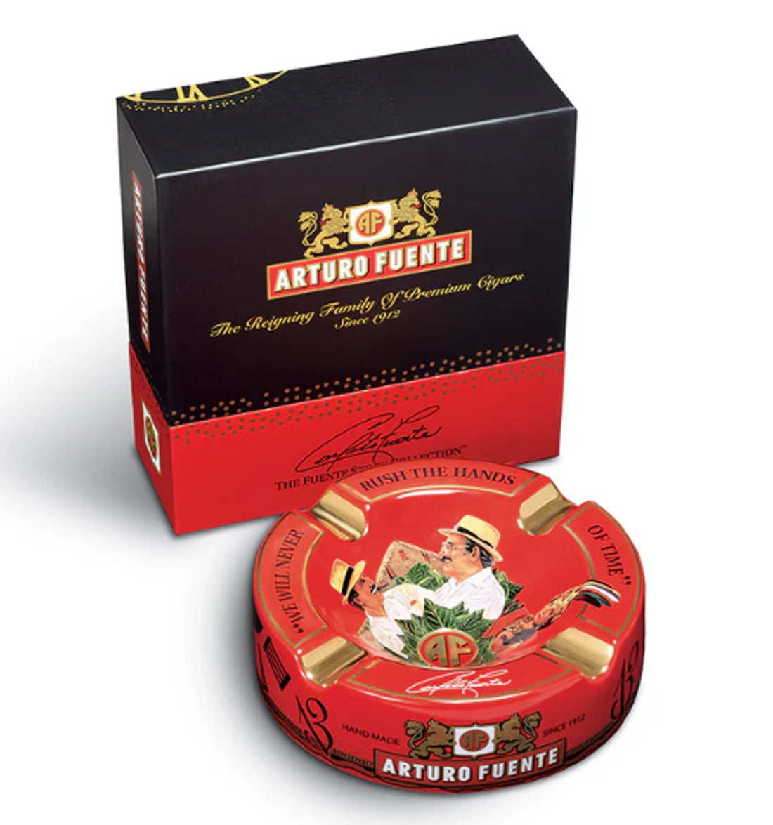 Arturo Fuente Round Ceramic "Hands of Time" Cigar Ashtray