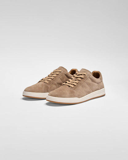 Boutique Suede Sneaker by Johnnie-O - Stone