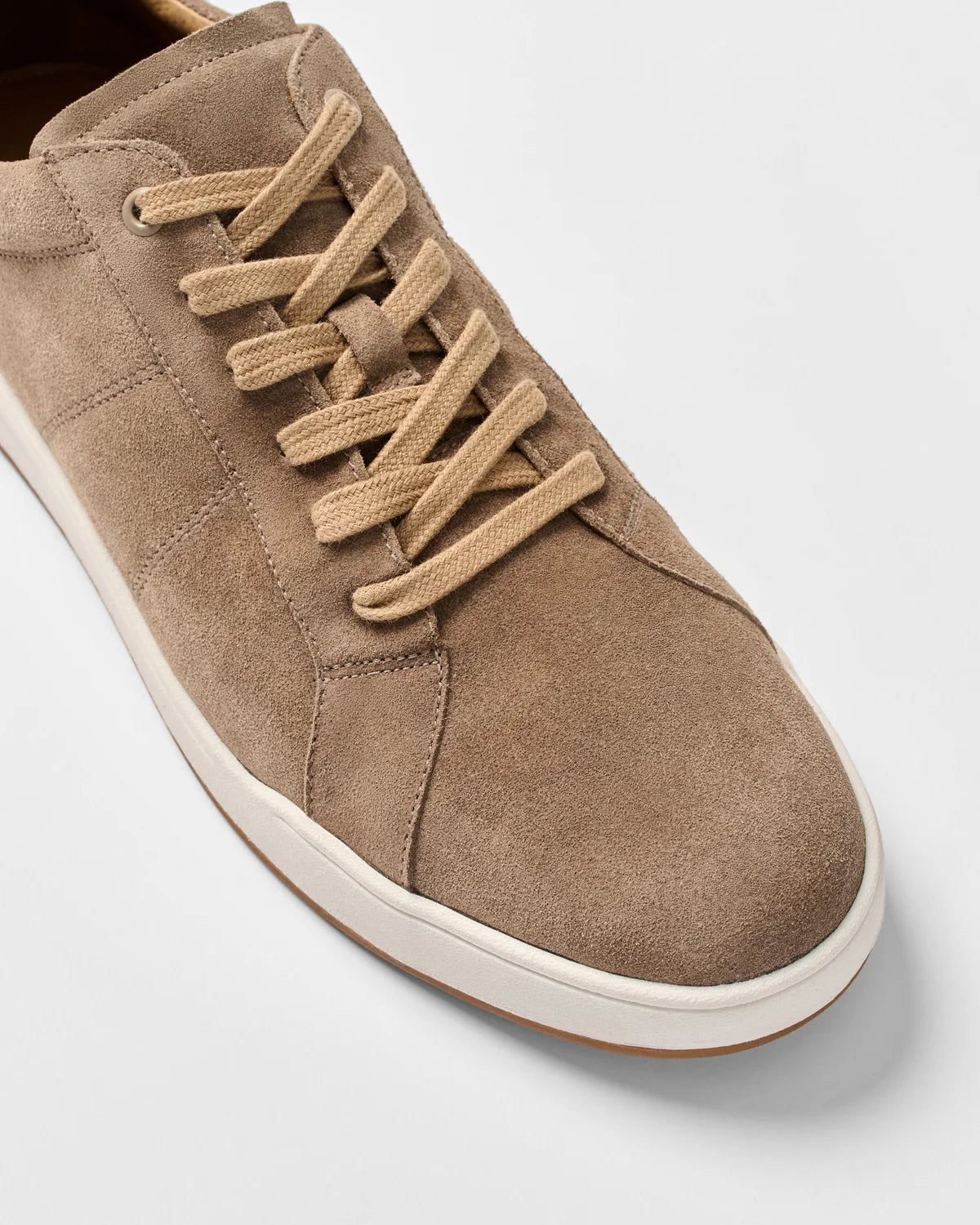 Boutique Suede Sneaker by Johnnie-O - Stone