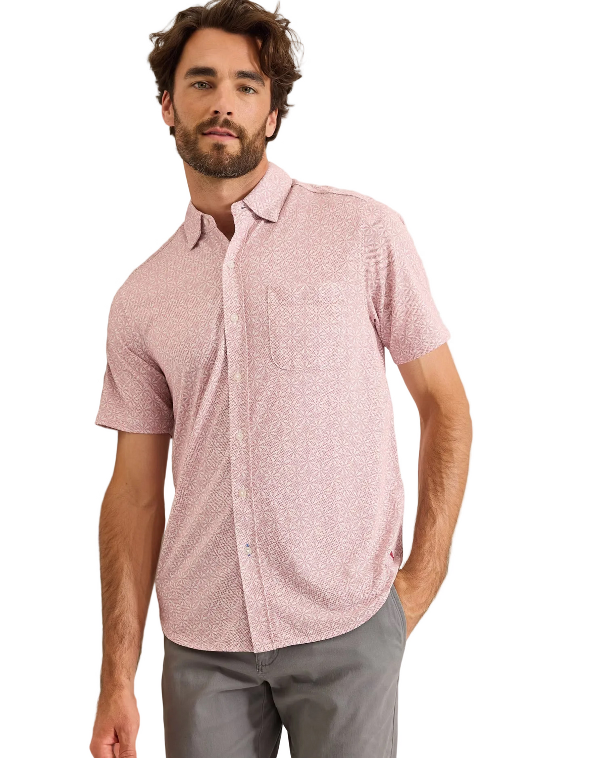 San Lucio Breeze Block Stretch Knit Shirt by Tommy Bahama
