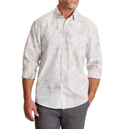 Saldana Paisley Silk-Blend Shirt by Tommy Bahama