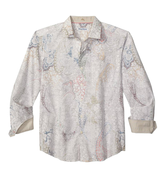 Saldana Paisley Silk-Blend Shirt by Tommy Bahama
