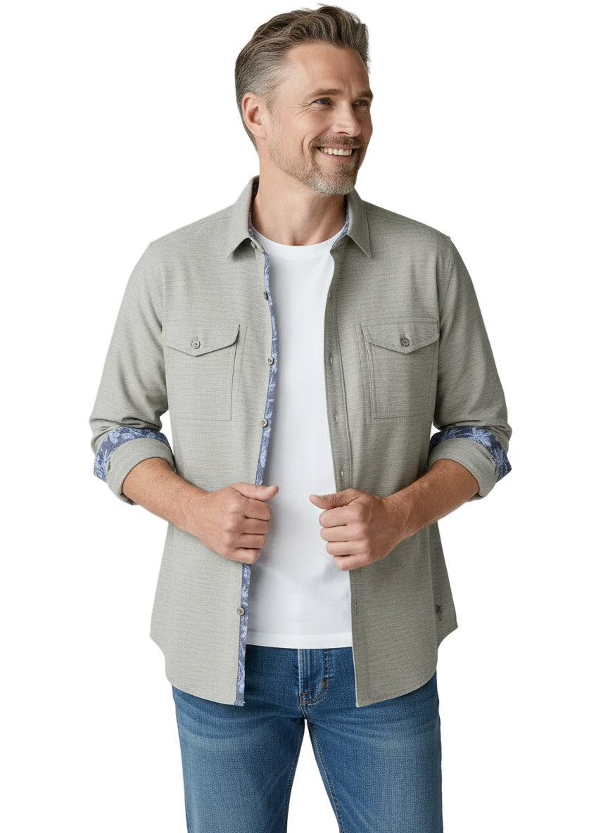 Coastline Cord Heather Bay Shirt by Tommy Bahama