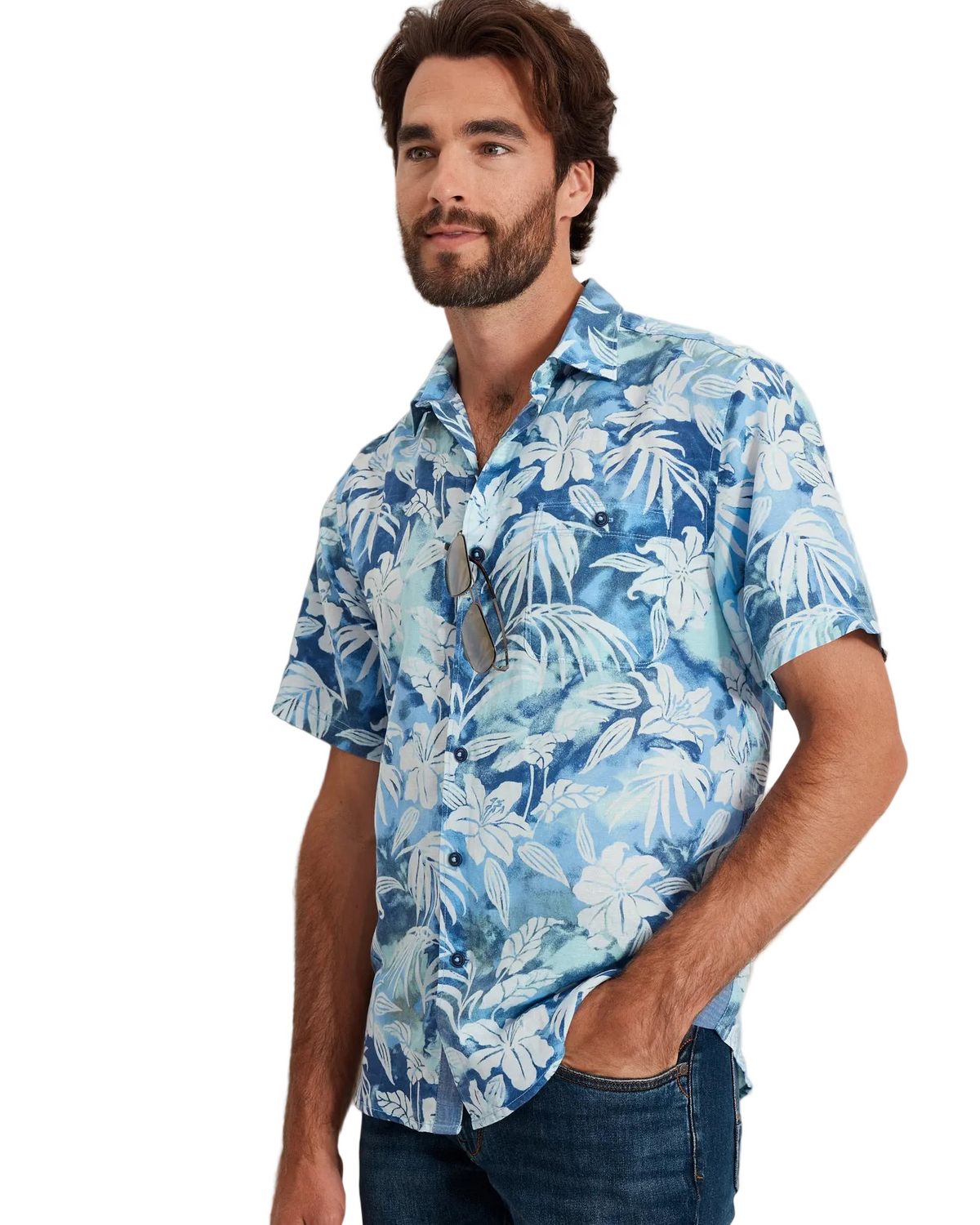 Sand Linen Sunset Ombré Shirt by Tommy Bahama