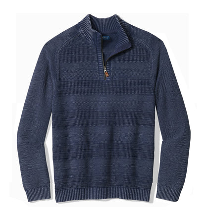 Saltwater Tides Textured Half-Zip Sweater by Tommy Bahama