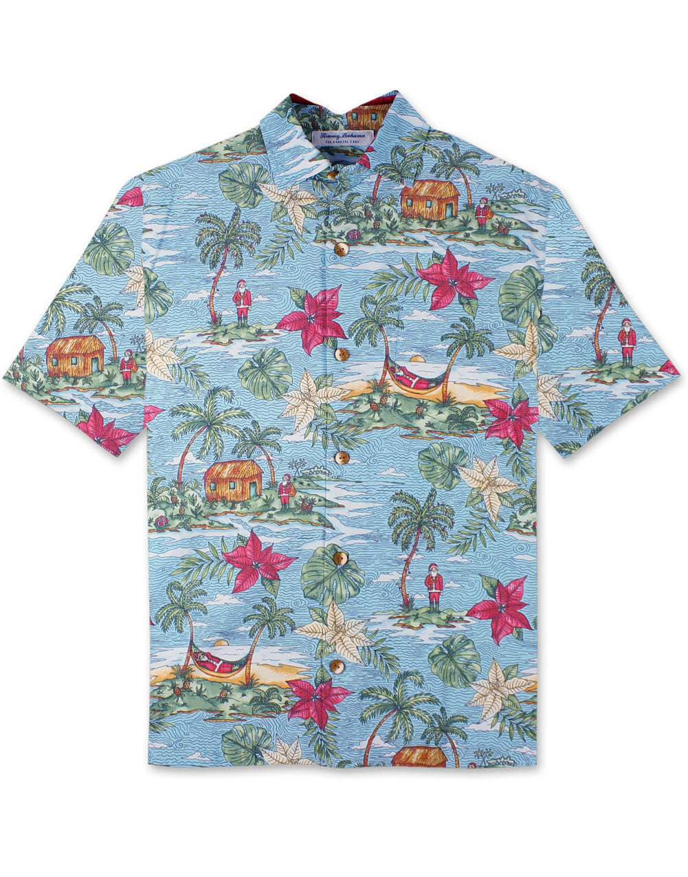 Coastal Ease Santa Luau Christmas Shirt by Tommy Bahama