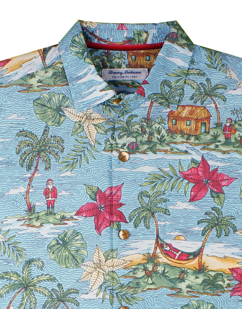 Coastal Ease Santa Luau Christmas Shirt by Tommy Bahama