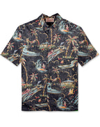 Santa's Island Christmas Aloha Shirt by Kahala
