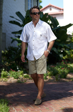 Sailfish Shootout Embroidered Polynosic Camp Shirt by Bamboo Cay