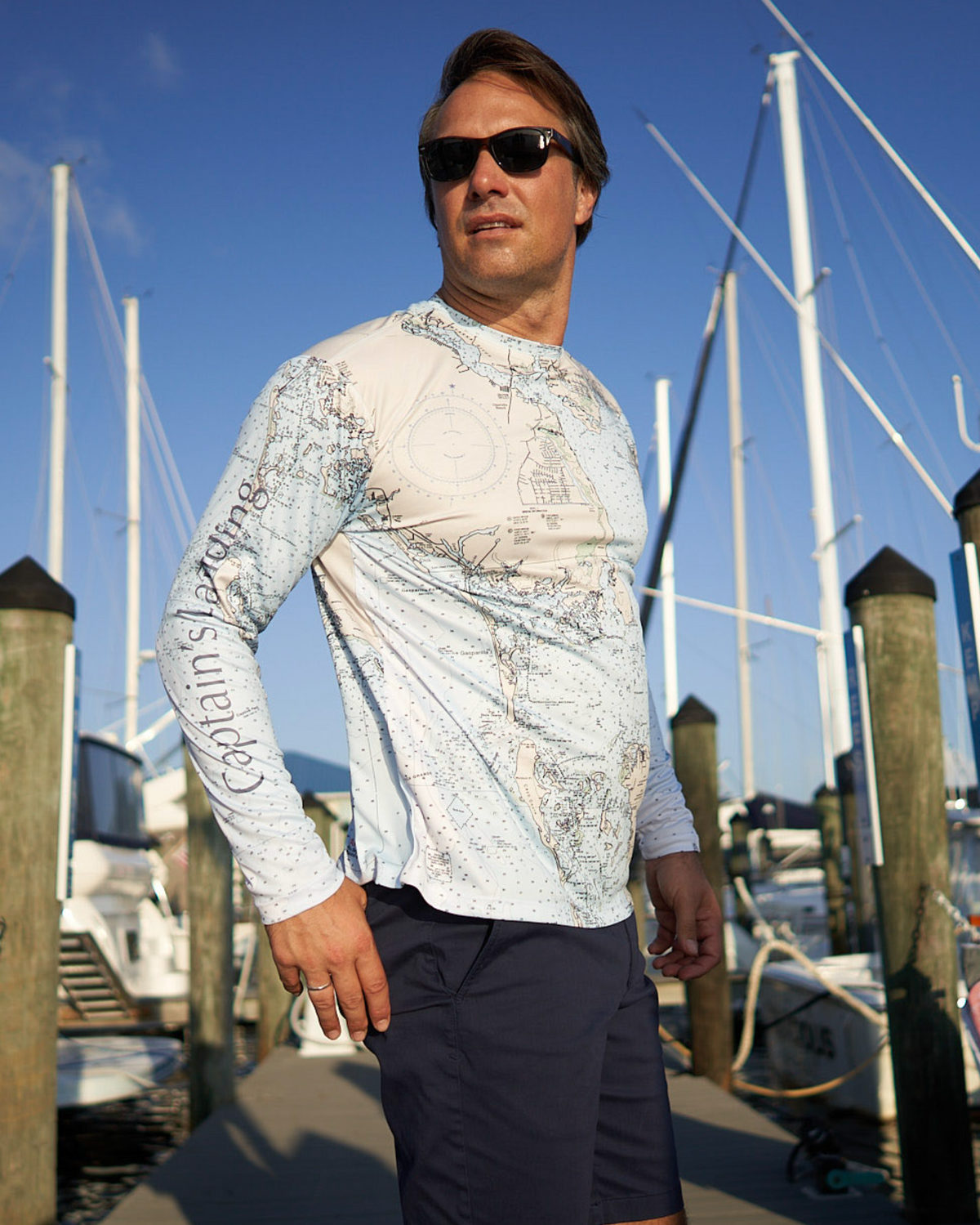 Charlotte Harbor Chart Map Performance Shirt