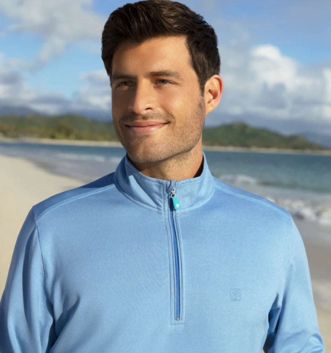 Shoreline Zip Pullover by Tori Richard
