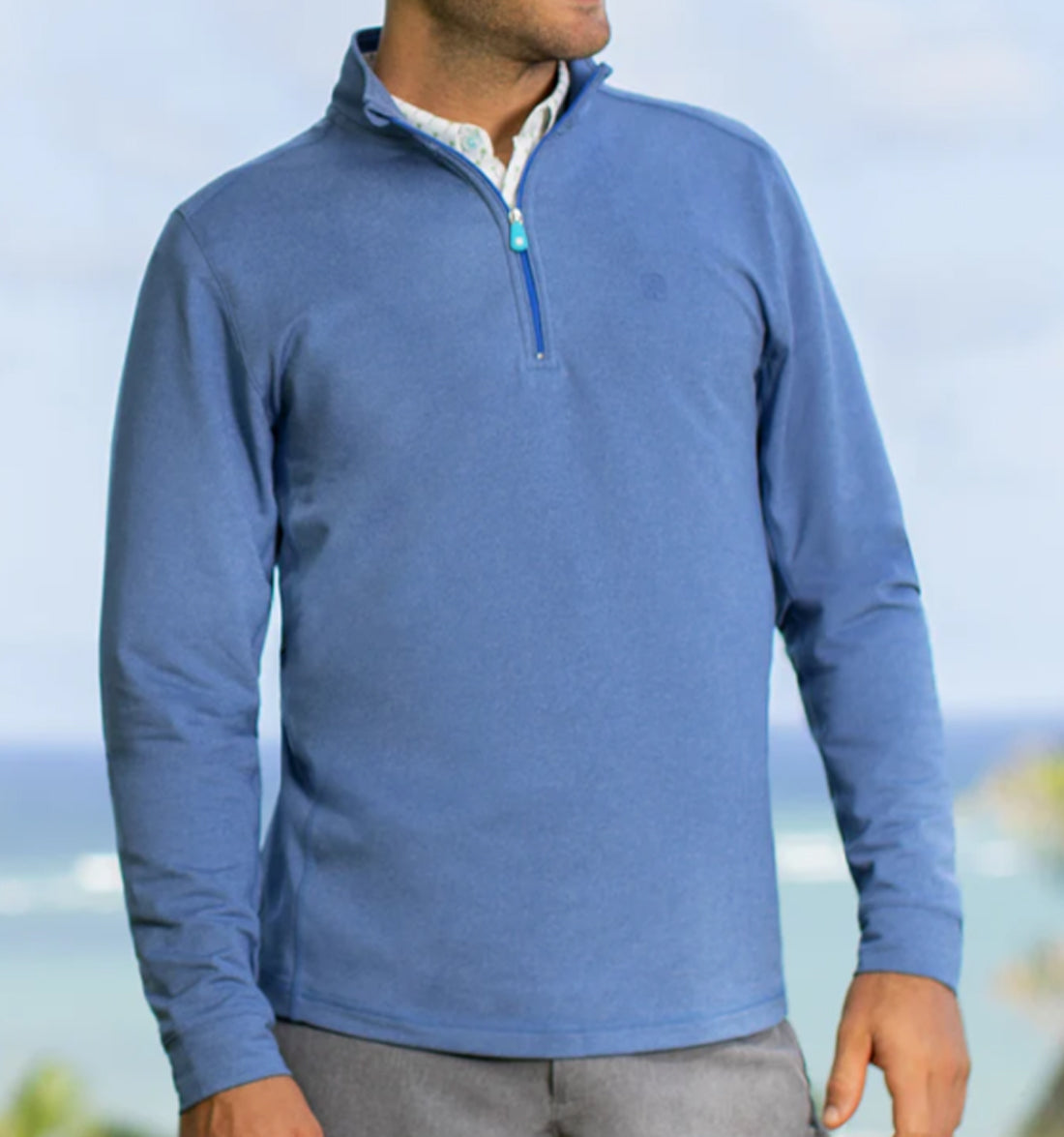 Shoreline Zip Pullover by Tori Richard