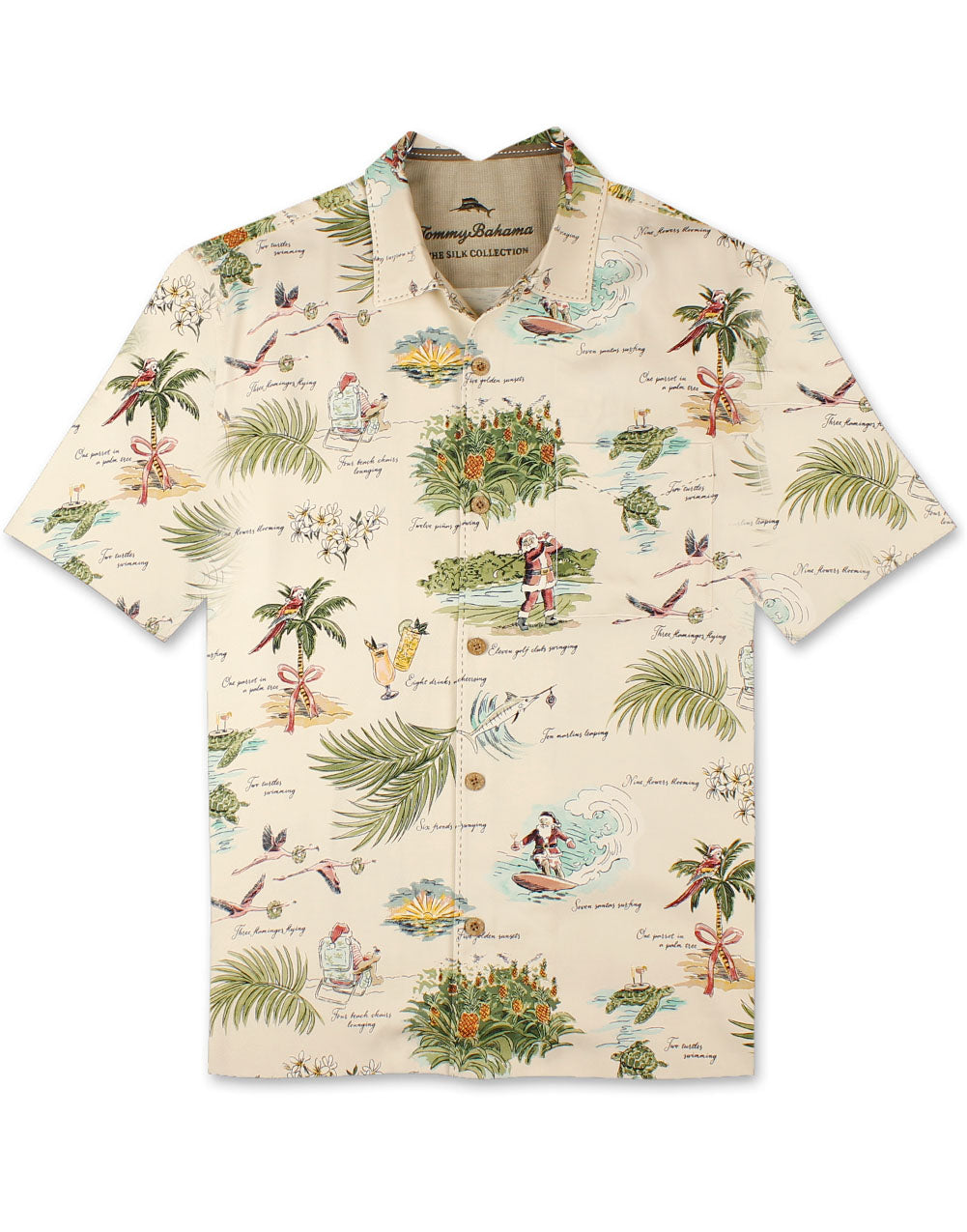 Sleigh the Waves Christmas Shirt by Tommy Bahama