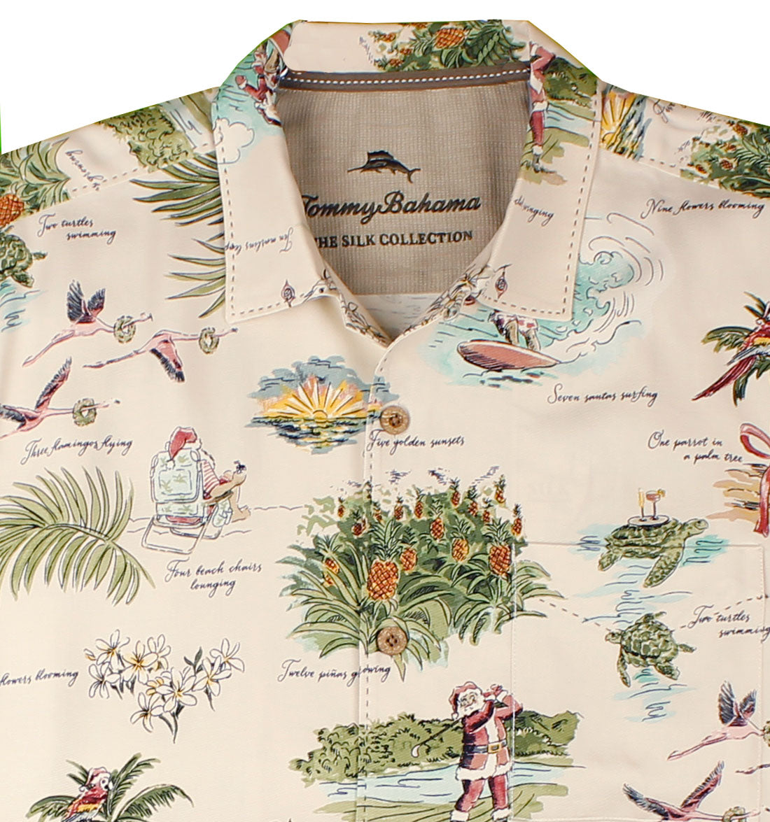 Sleigh the Waves Christmas Shirt by Tommy Bahama