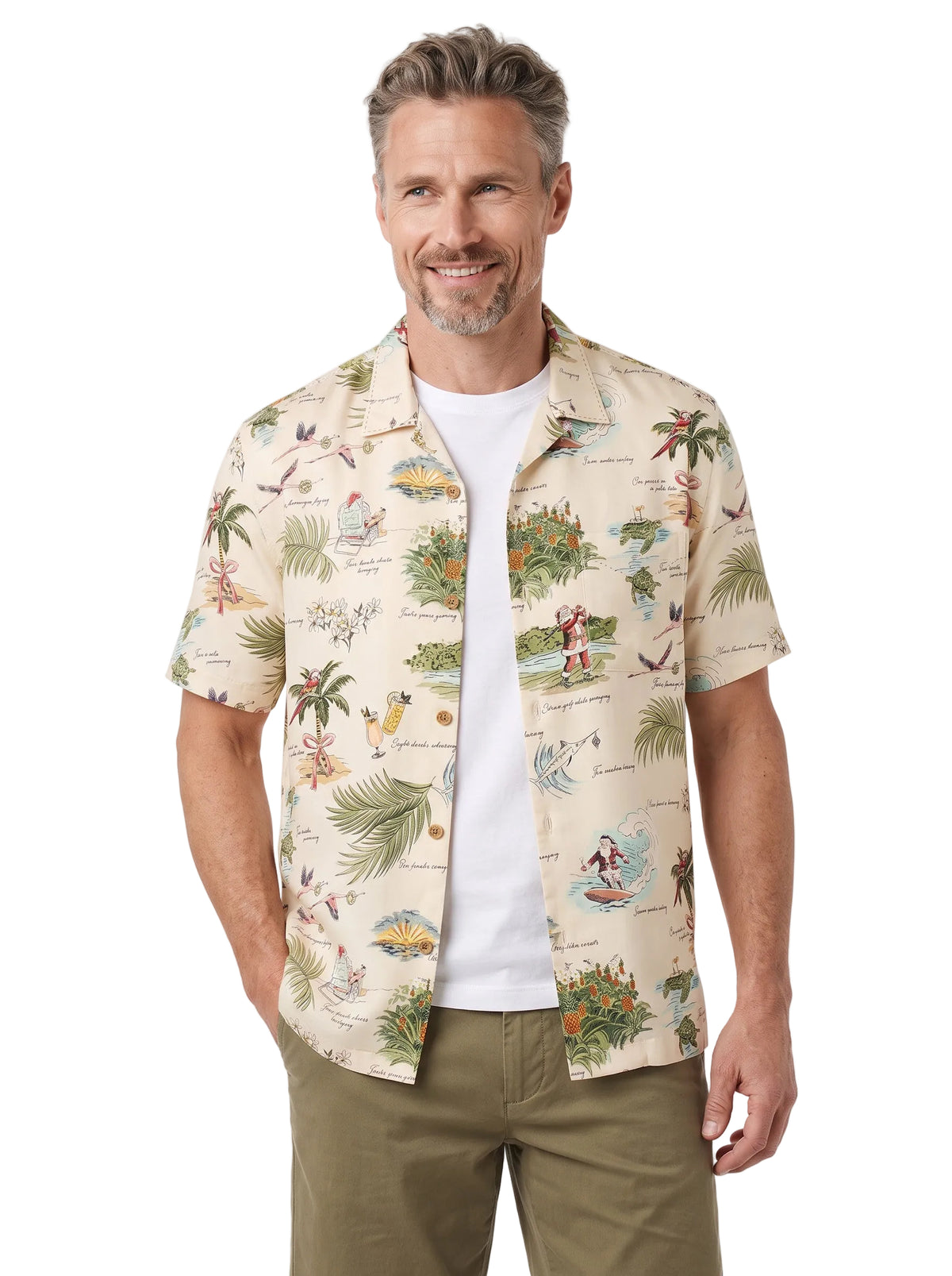 Sleigh the Waves Christmas Shirt by Tommy Bahama
