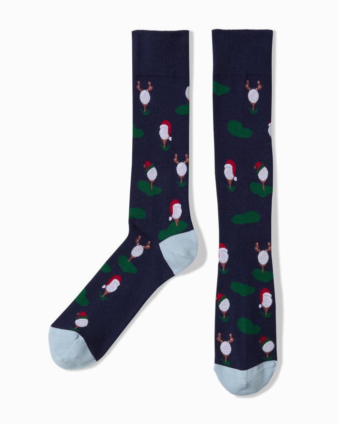 Tee Up for Tidings XMAS Socks by Tommy Bahama