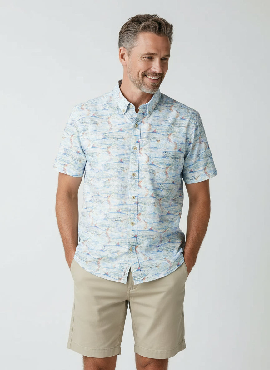 Tarponmania Short Sleeve Shirt by Hook & Tackle