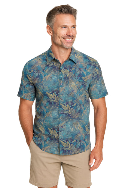 Tropical Landscape Print Shirt by Weekender