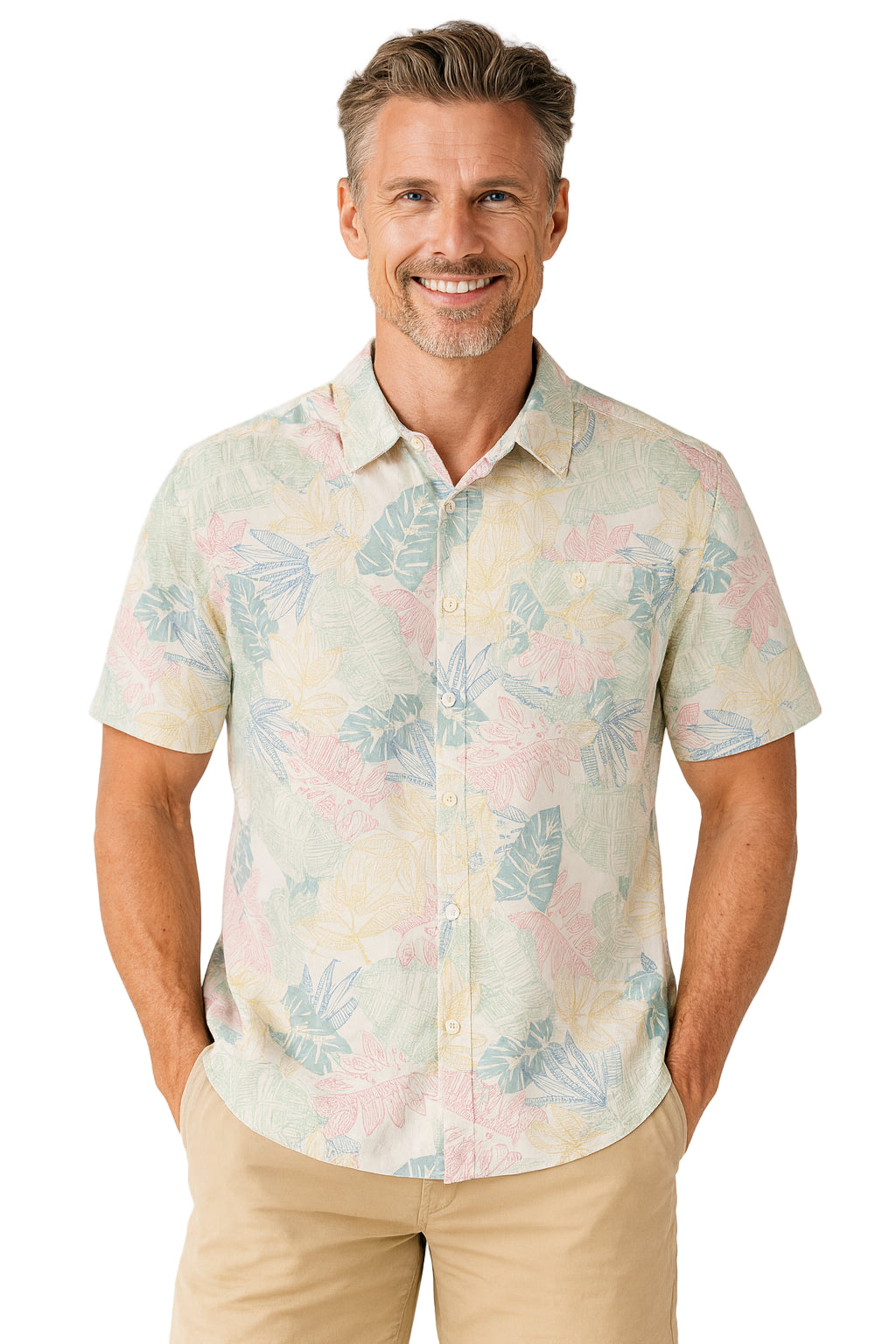 Tropic Leaves Print Shirt by Weekender