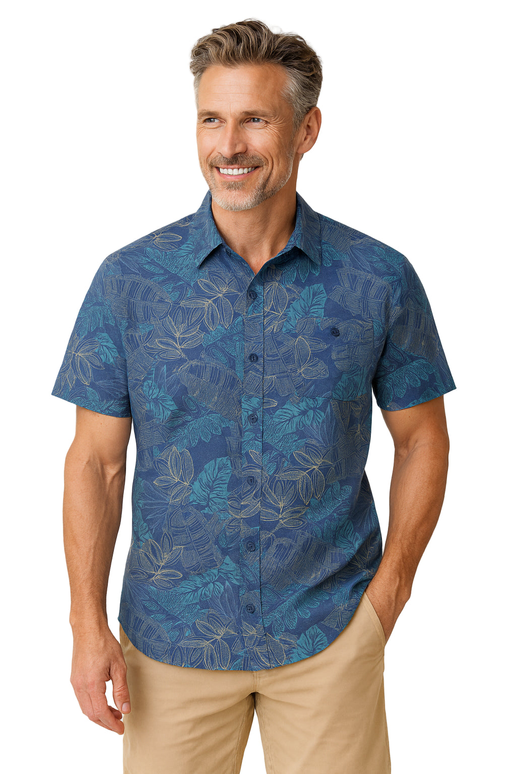Tropic Leaves Print Shirt by Weekender