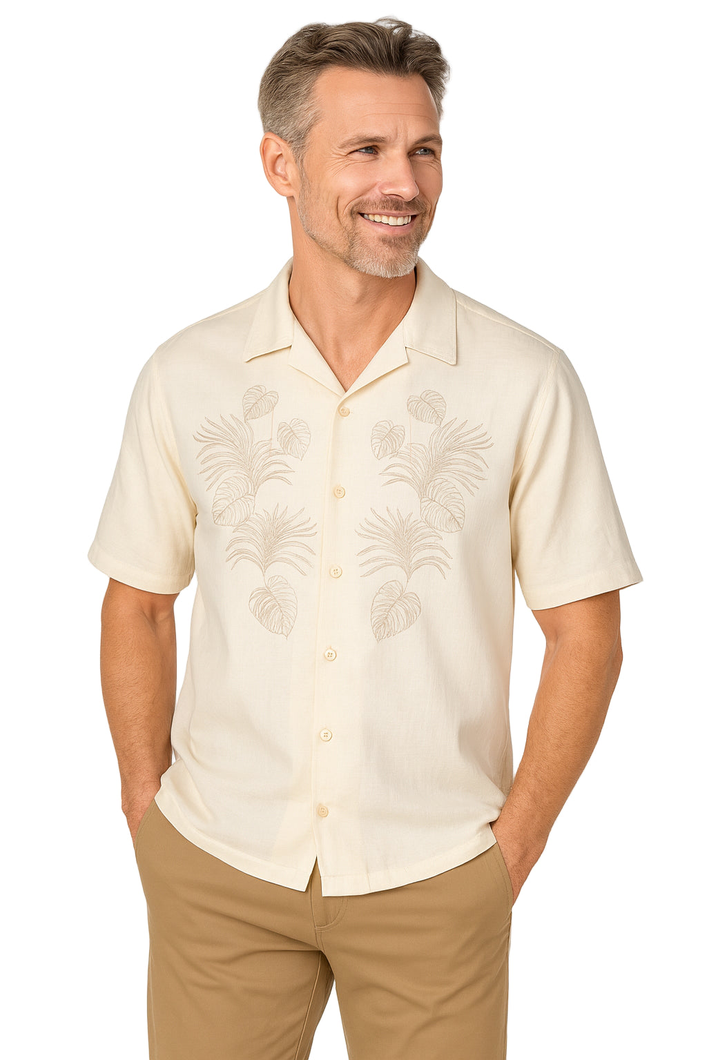 Foliage Embroidered Shirt by Weekender
