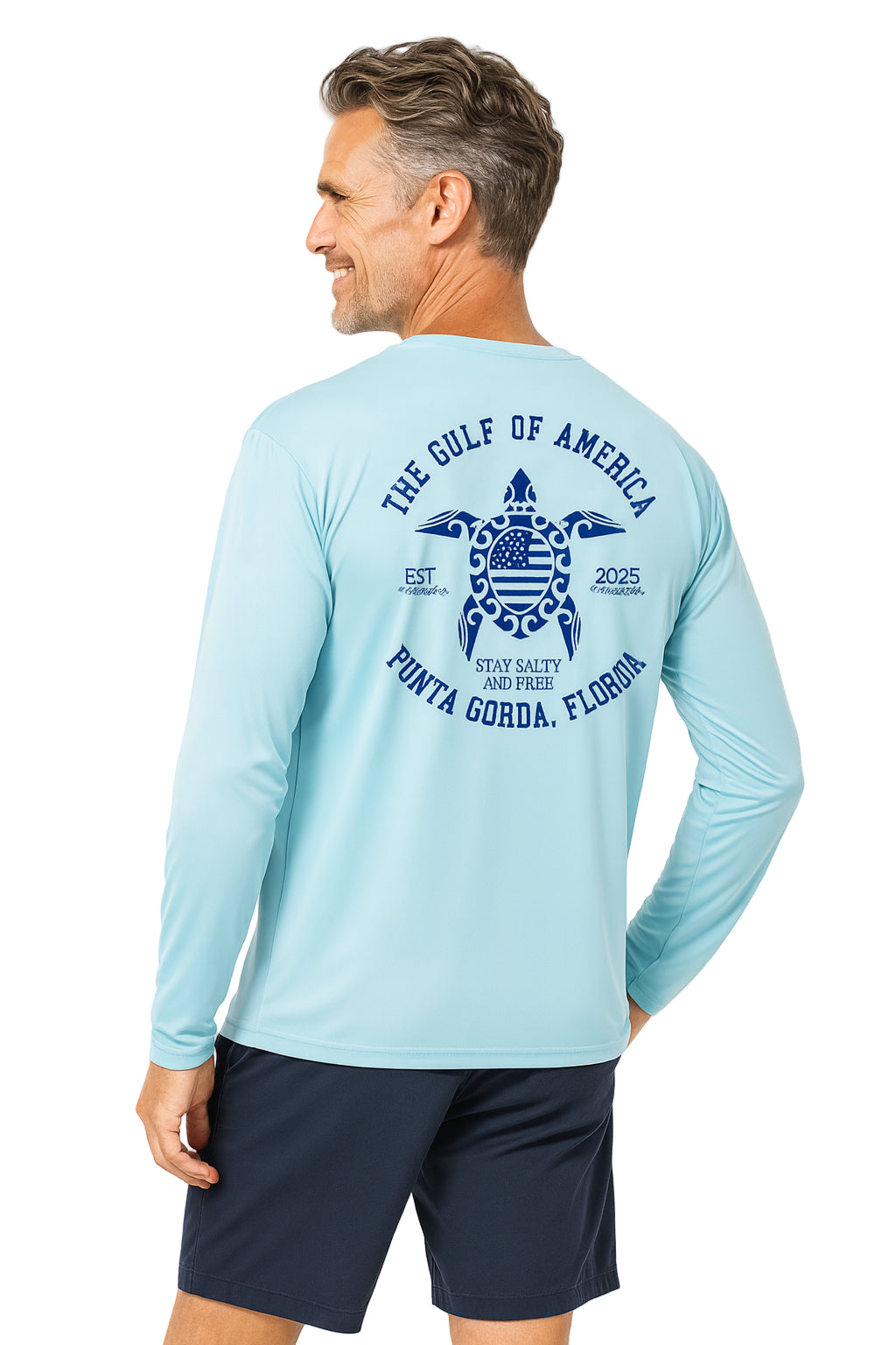 Punta Gorda Gulf of America Turtle Long Sleeve Sun Protection Shirt