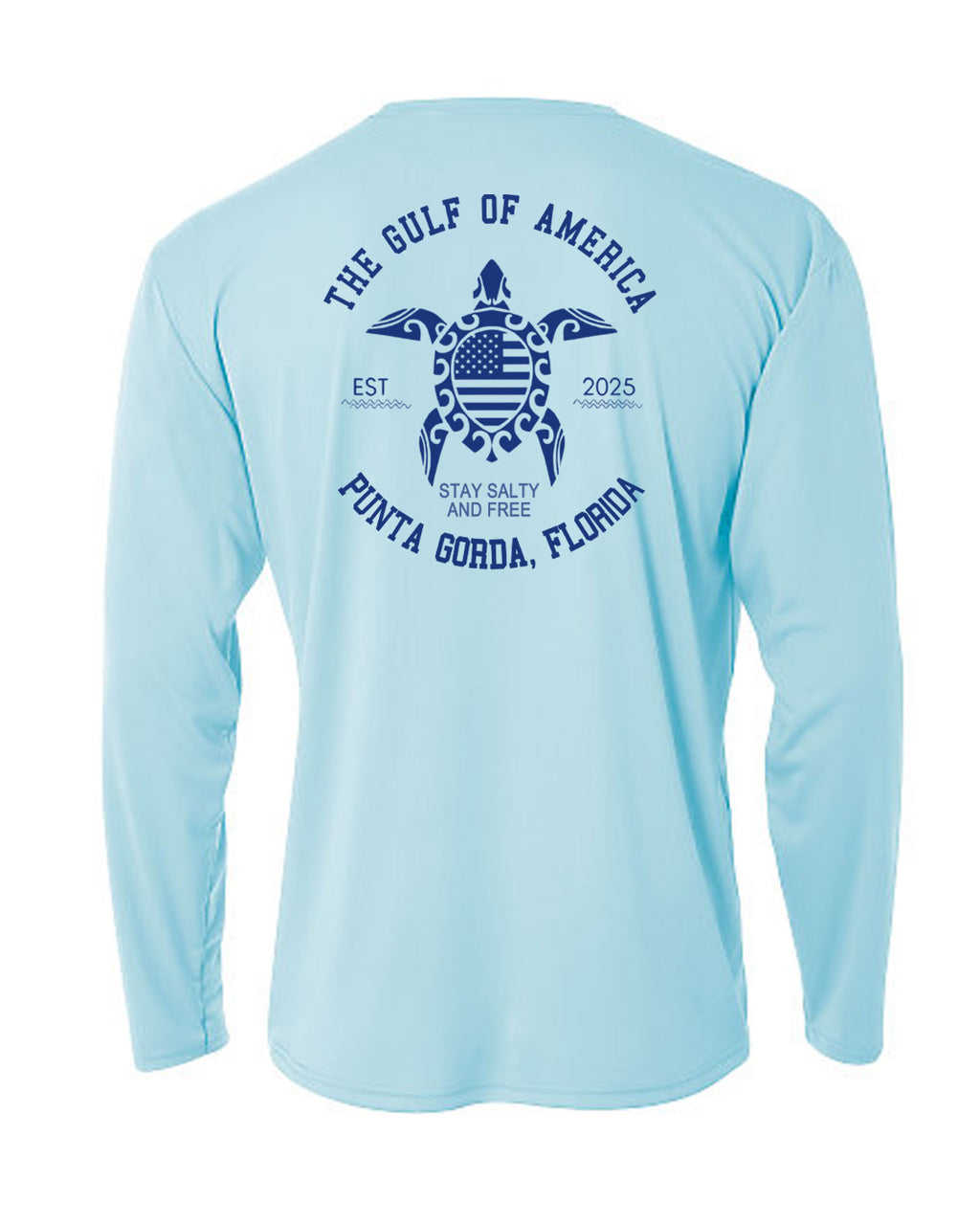Punta Gorda Gulf of America Turtle Long Sleeve Sun Protection Shirt