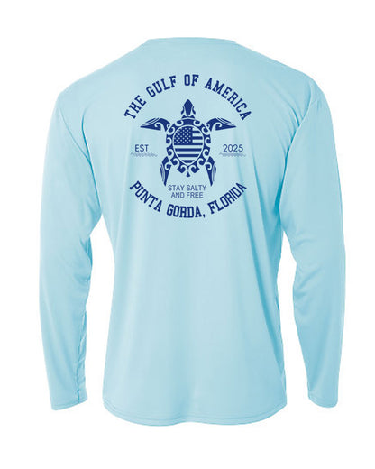 Punta Gorda Gulf of America Turtle Long Sleeve Sun Protection Shirt