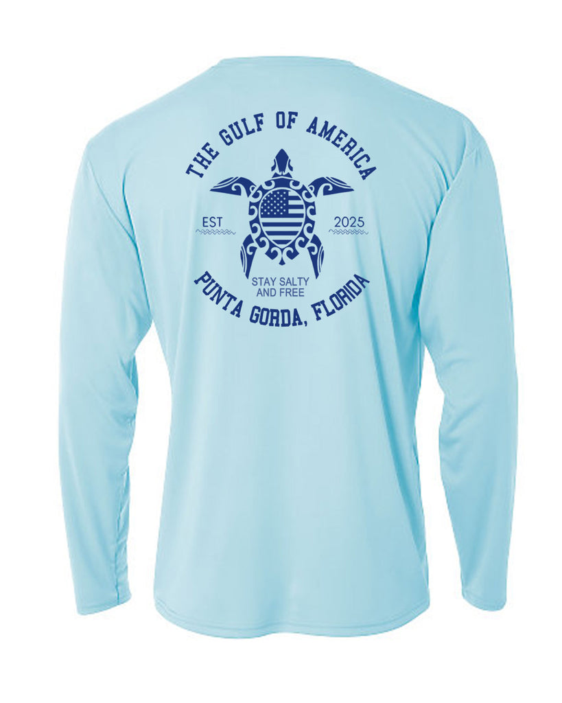 Punta Gorda Gulf of America Turtle Long Sleeve Sun Protection Shirt