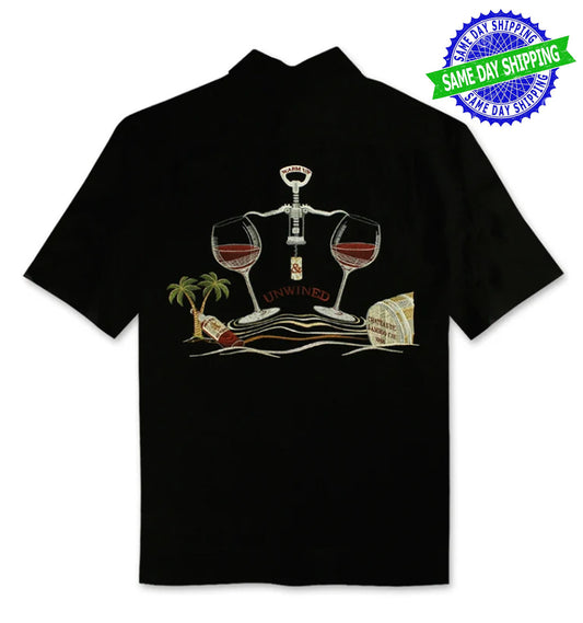Unwined Embroidered Camp Shirt by Bamboo Cay