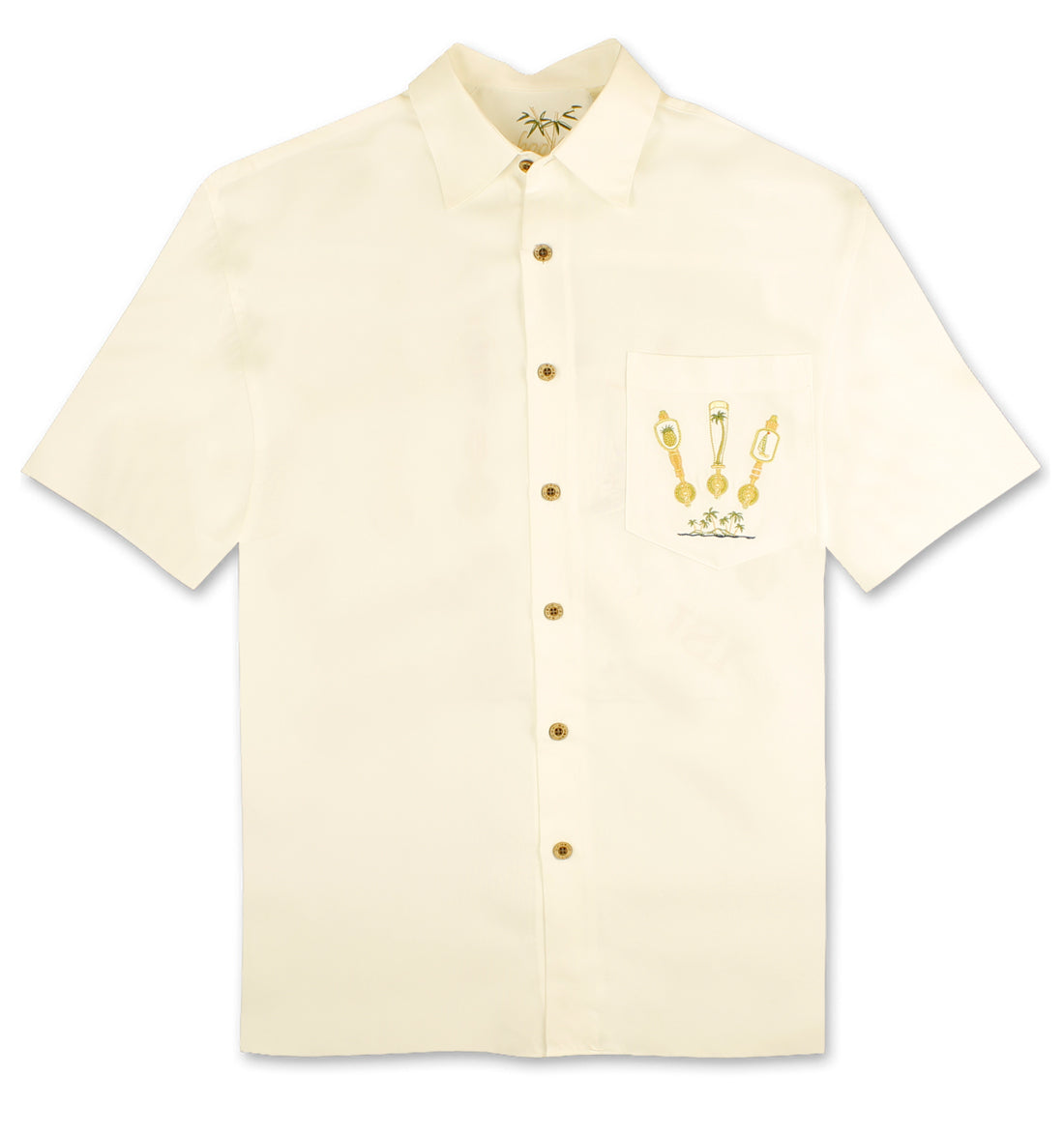 Island on Tap Embroidered Camp Shirt by Bamboo Cay