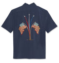 USA Flag Polynosic Camp Shirt by Bamboo Cay