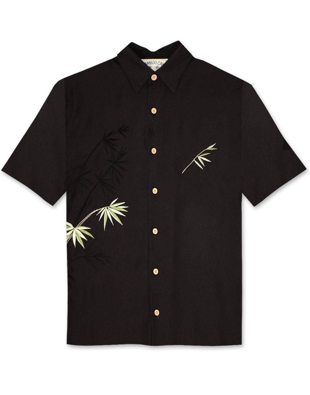 Flying Bamboo Embroidered Polynosic Camp Shirt by Bamboo Cay