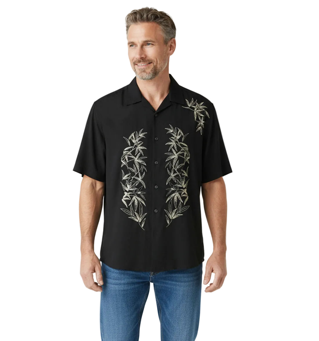 Royal Garden Polynosic Camp Shirt by Bamboo Cay