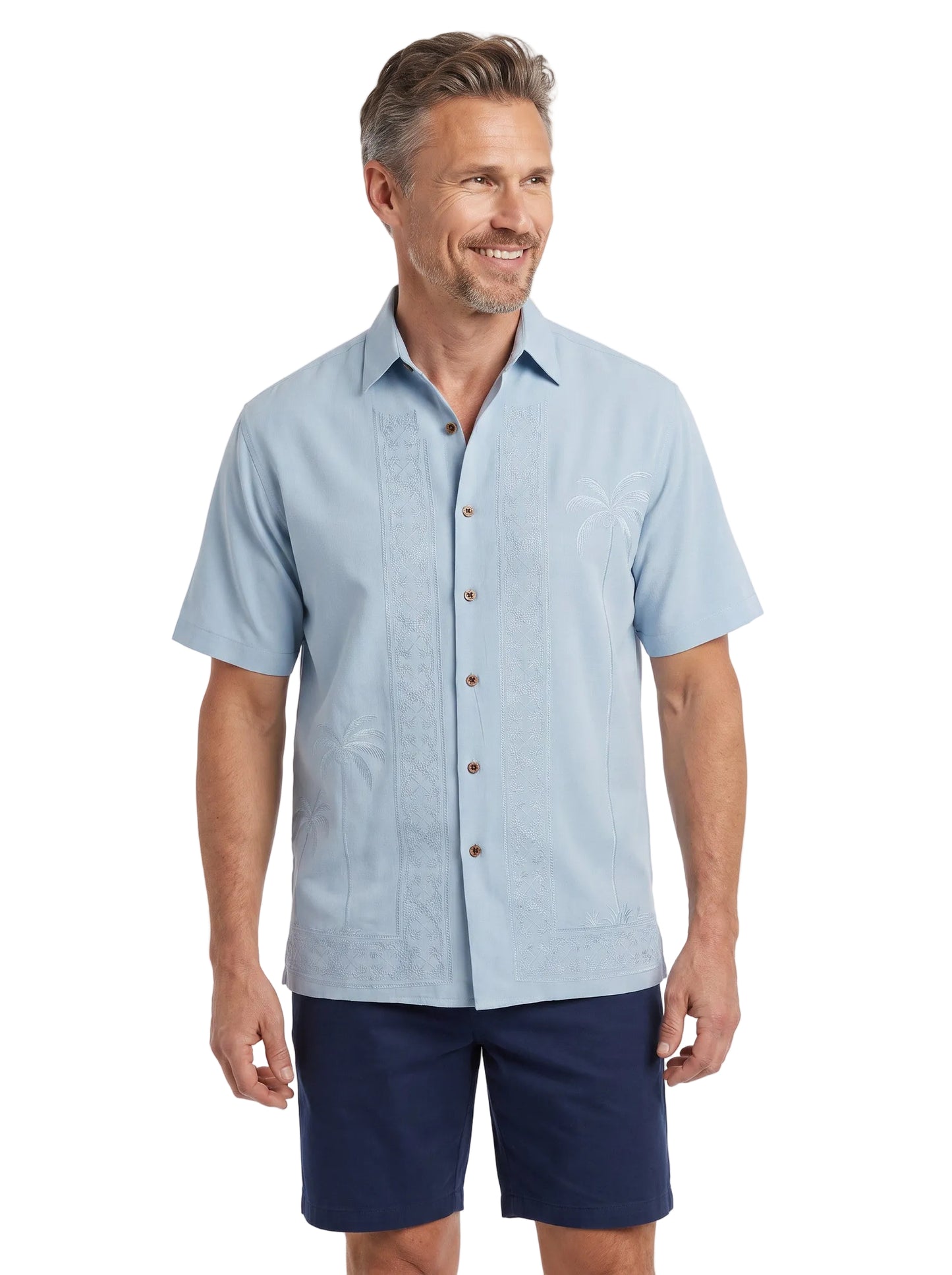 Palmavera Polynosic Camp Shirt by Bamboo Cay