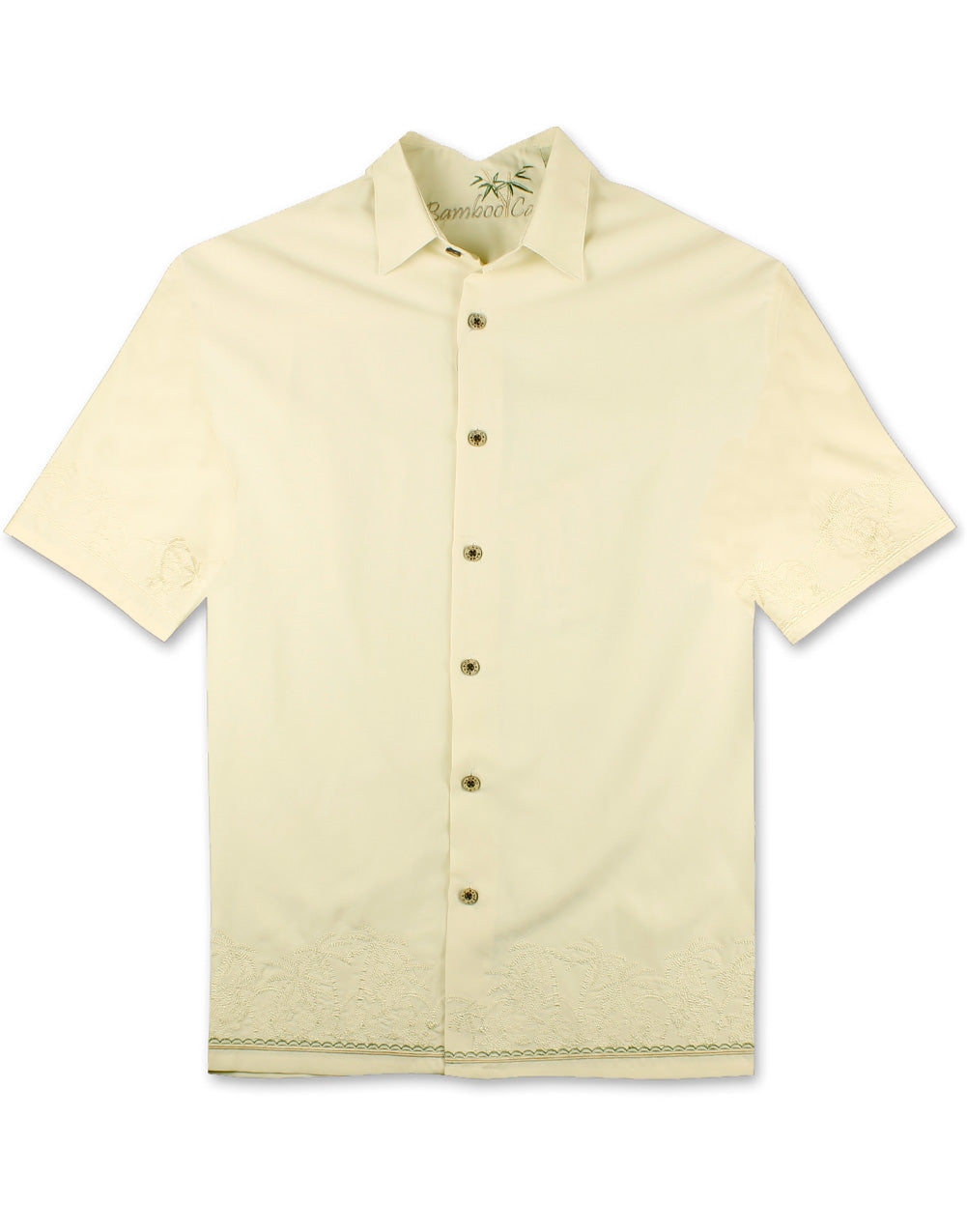 Island Breeze Embroidered Polynosic Camp Shirt by Bamboo Cay
