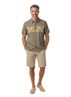 Bambouquet Embroidered Polynosic Camp Shirt by Bamboo Cay