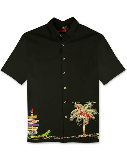 Caribbean Treasures Polynosic Camp Shirt by Bamboo Cay