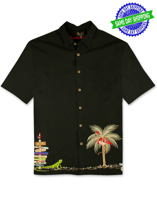Caribbean Treasures Polynosic Camp Shirt by Bamboo Cay