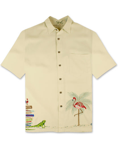 Caribbean Treasures Polynosic Camp Shirt by Bamboo Cay