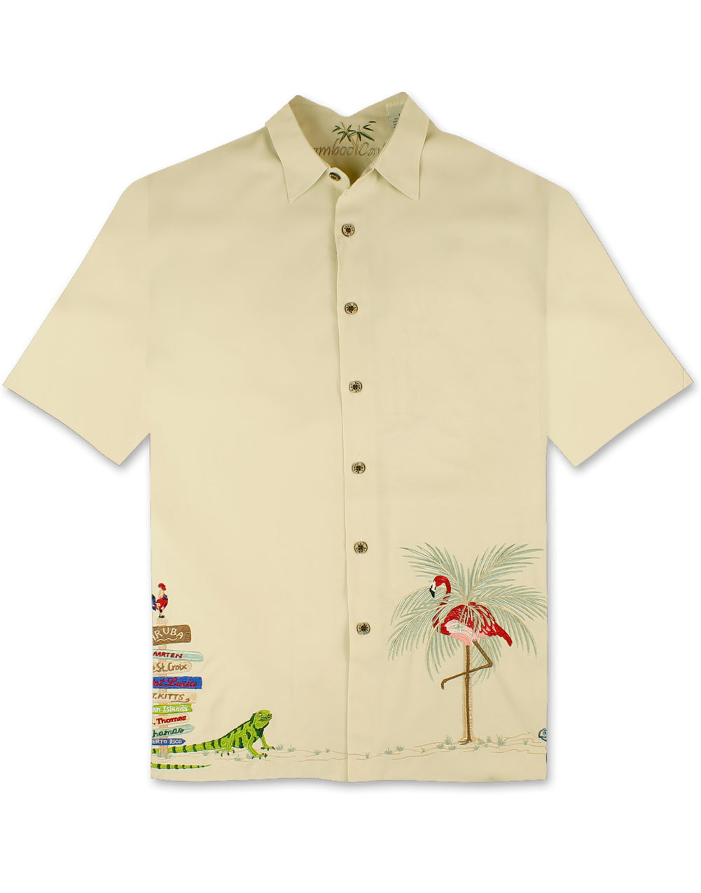Caribbean Treasures Polynosic Camp Shirt by Bamboo Cay