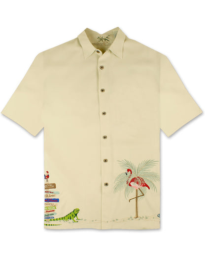 Caribbean Treasures Polynosic Camp Shirt by Bamboo Cay