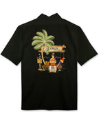 Bourbon by the Sea Embroidered Polynosic Camp Shirt by Bamboo Cay