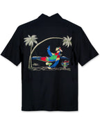 Always Five O'Clock Embroidered Camp Shirt by Bamboo Cay